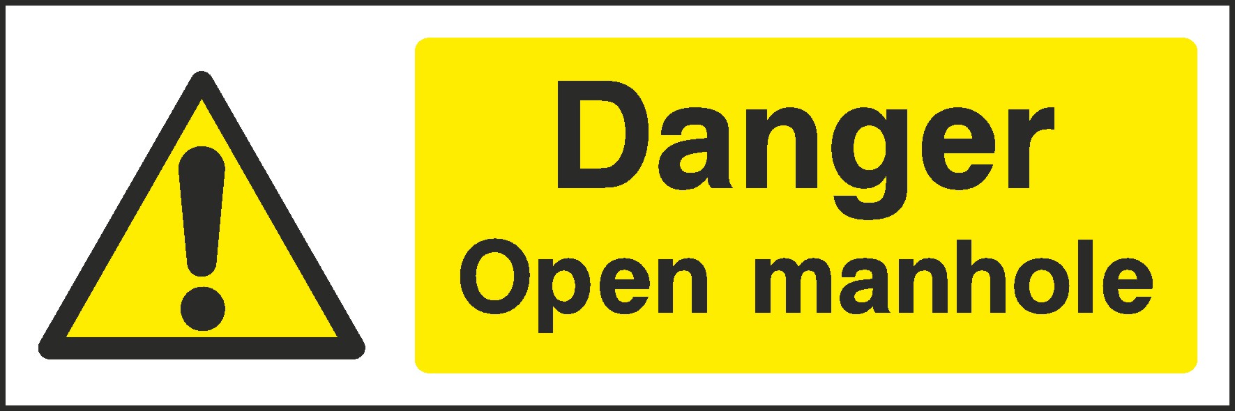 Open Manhole Signs and Stickers