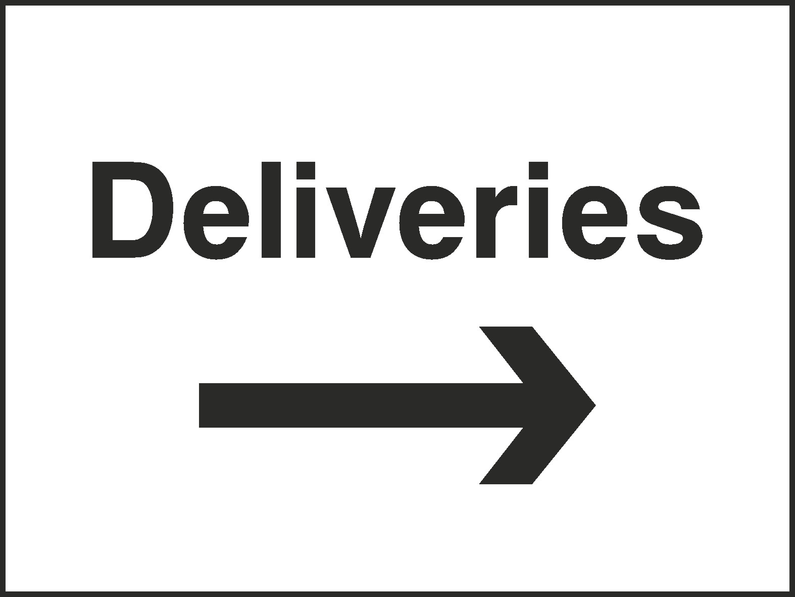 Deliveries Signs and Stickers