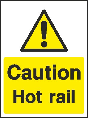 Hot Rail Signs and Stickers