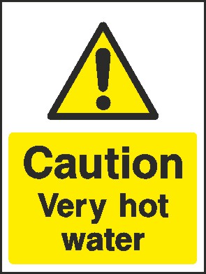 Hot Water Signs and Stickers
