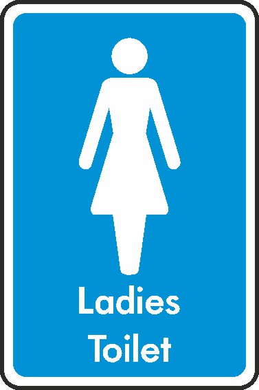 Ladies Toilet Signs and Stickers