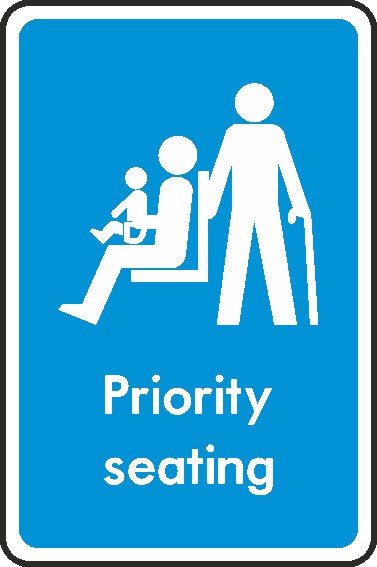Priority Seating Signs and Stickers