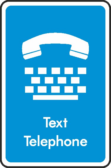 Text Telephone Signs and Stickers