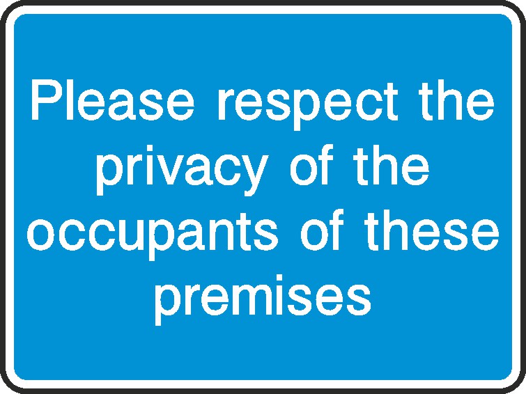 Respect Privacy Signs and Stickers