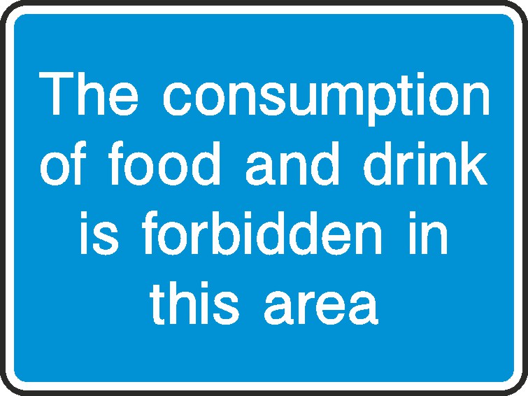Food And Drink Is Forbidden Signs and Stickers