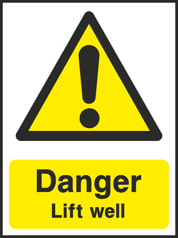 Lift Well Signs and Stickers