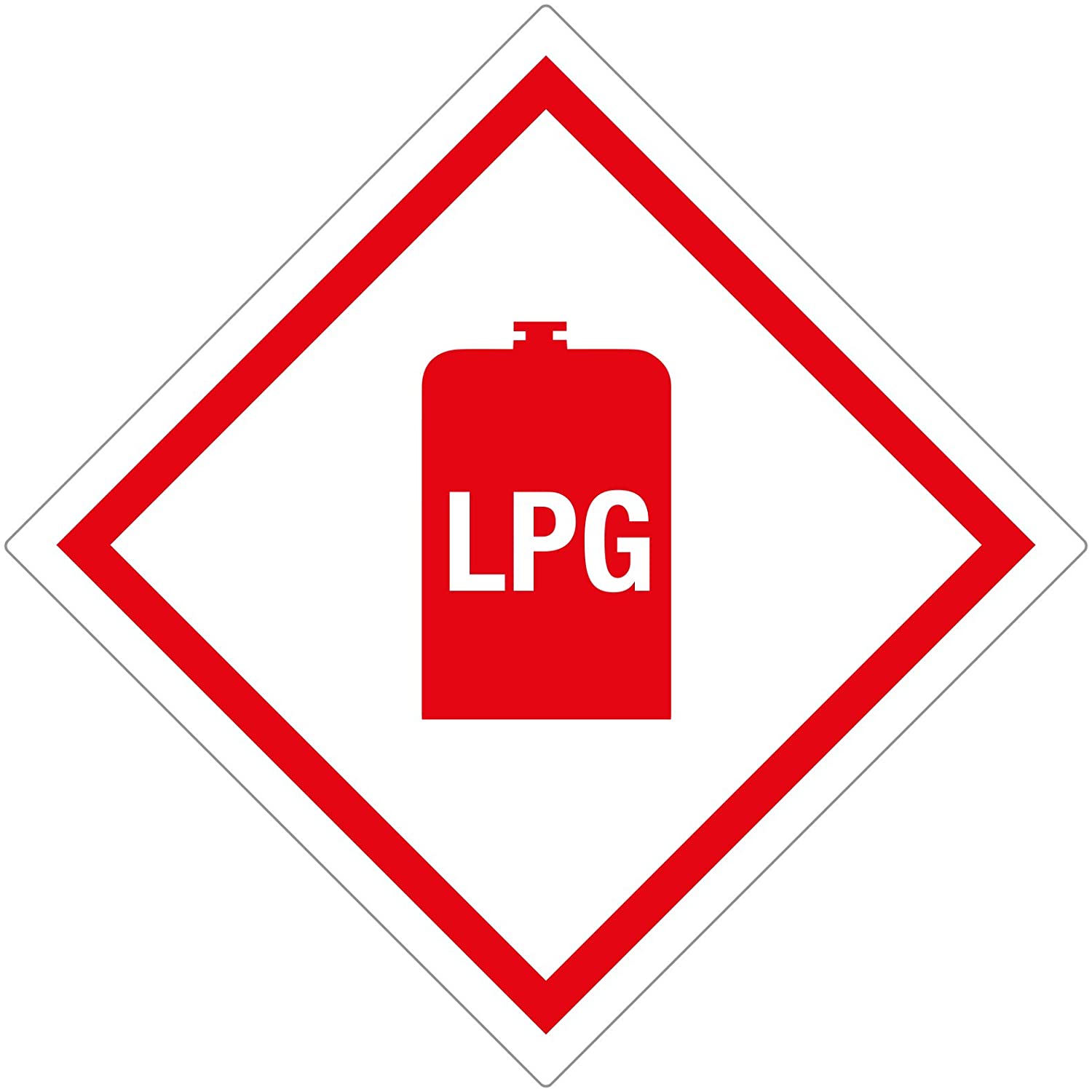 Caravan LPG Gas Sticker — Motorhome Camper Campervan Gas Locker Box Gas Warning