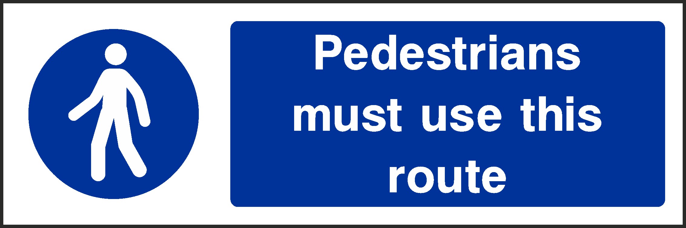 Pedestrians Use This Route Signs and Stickers