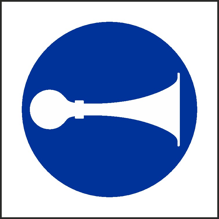 Sound Horn Signs and Stickers