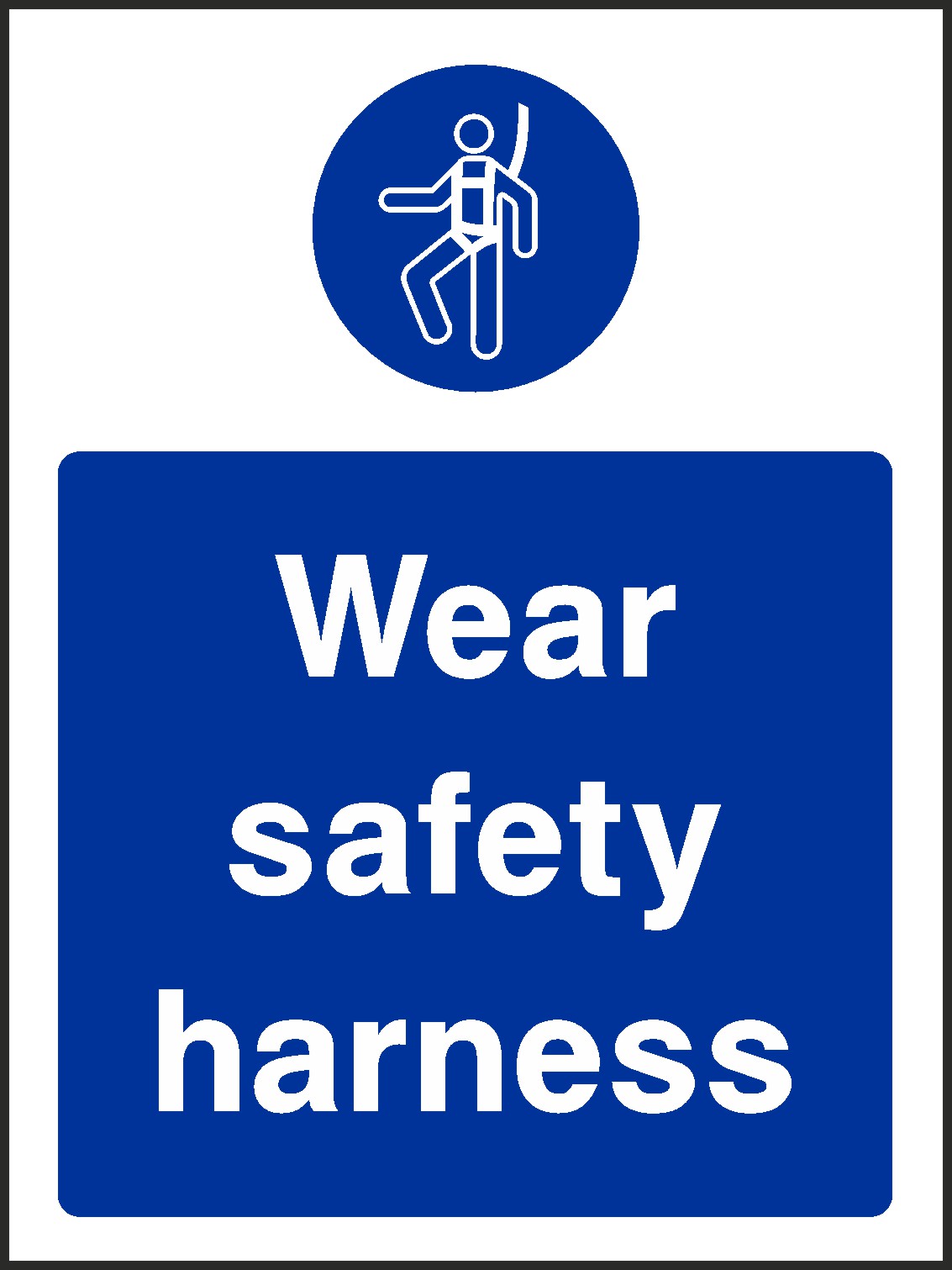 Wear Safety Harness Signs and Stickers