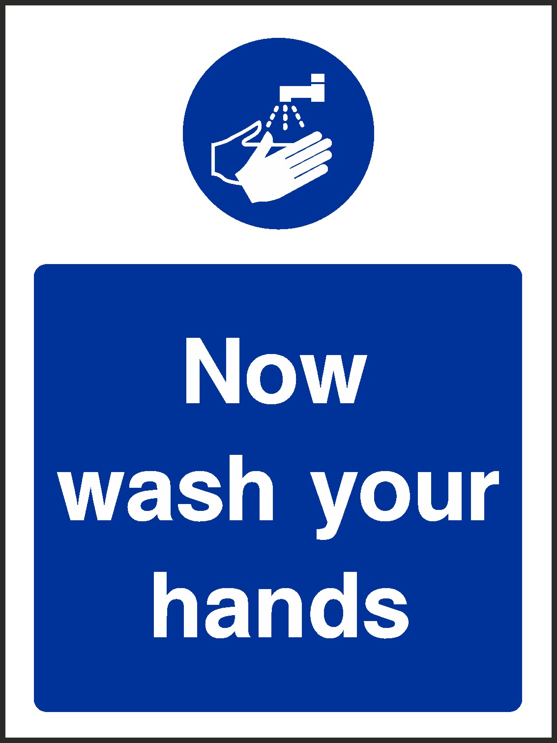 Wash Your Hands Signs and Stickers