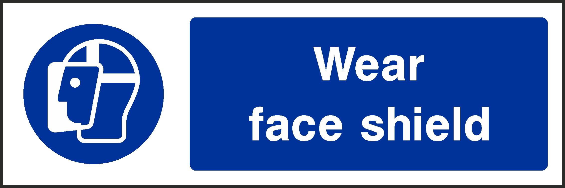 Wear Face Shield Signs and Stickers