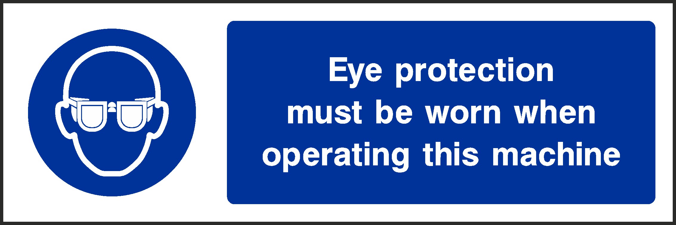 Eye Protection Signs and Stickers