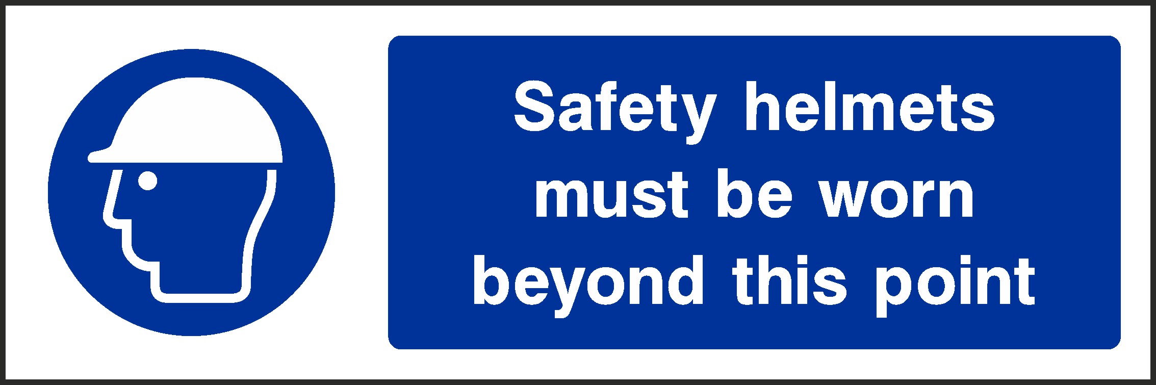 Safety Helmets Must Be Worn Signs and Stickers