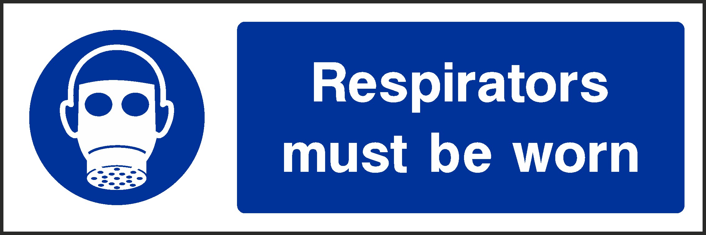 Respirators Must Be Worn Signs and Stickers