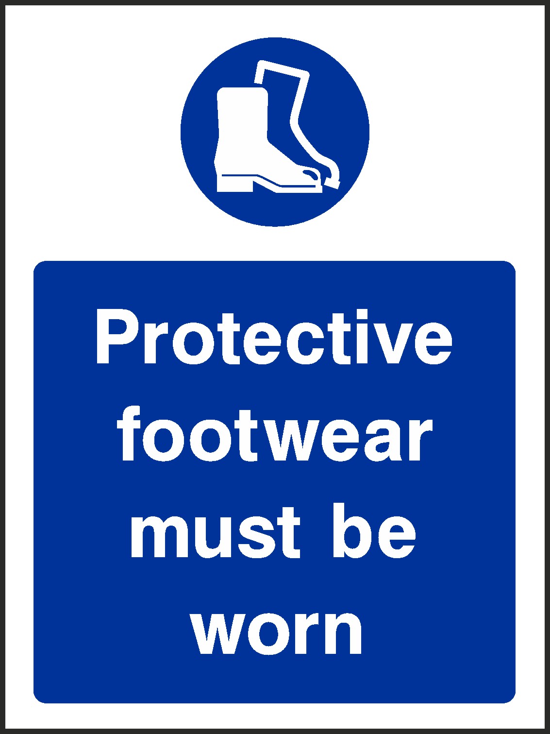 Protective Footwear Signs and Stickers