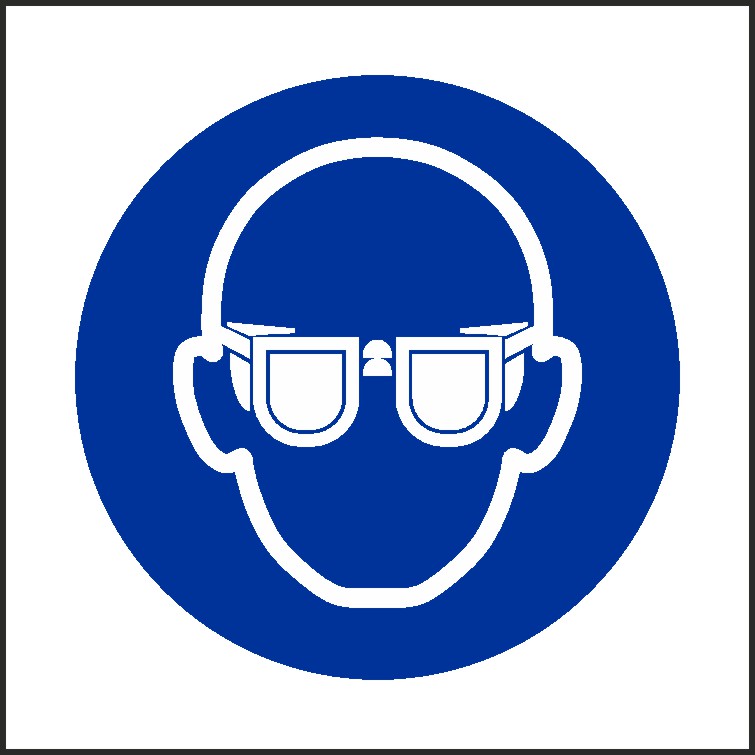 Wear Safety Glasses Signs and Stickers