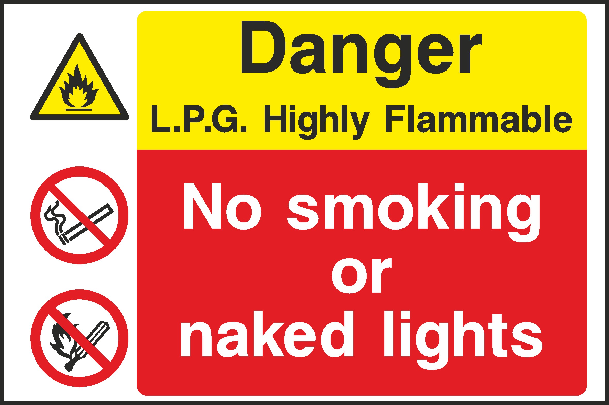 Danger LPG Signs and Stickers