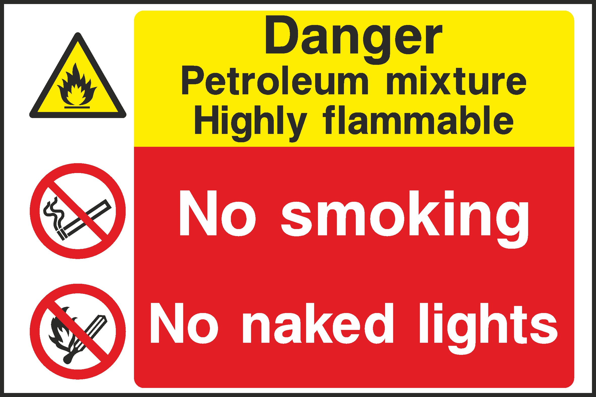 Danger Petroleum Mixture Signs and Stickers