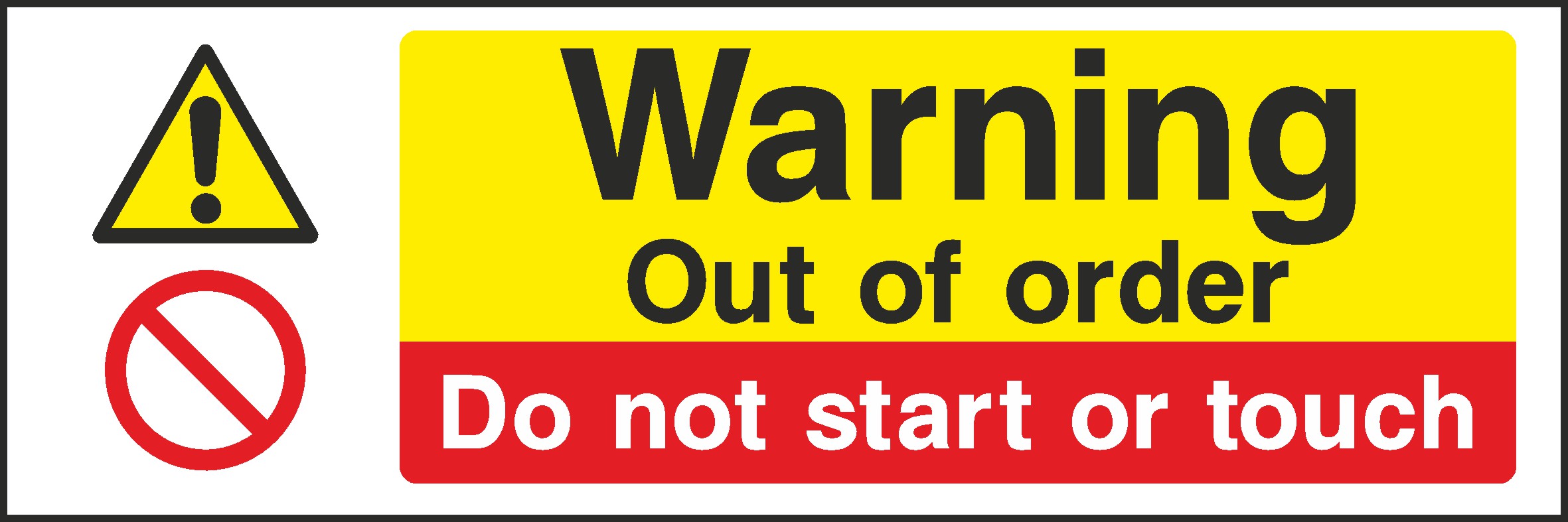 Out Of Order Signs and Stickers