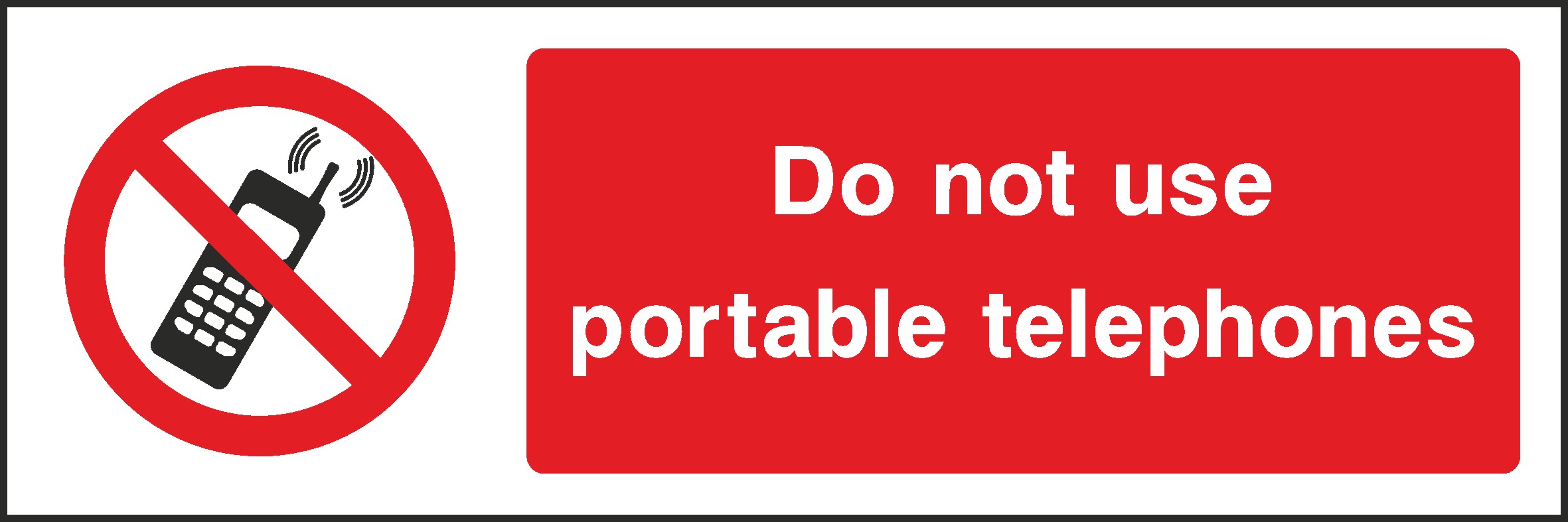 Do Not Use Telephones Signs and Stickers