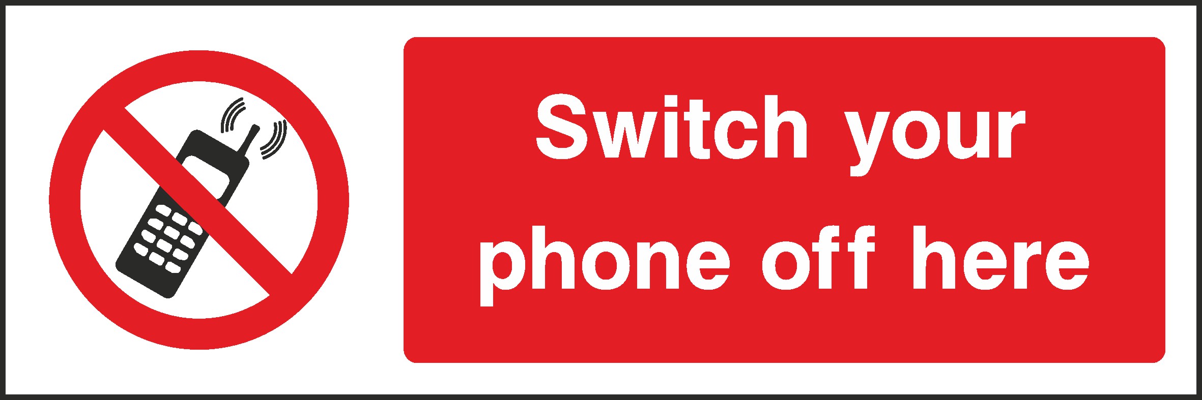 Switch Off Phone Signs and Stickers
