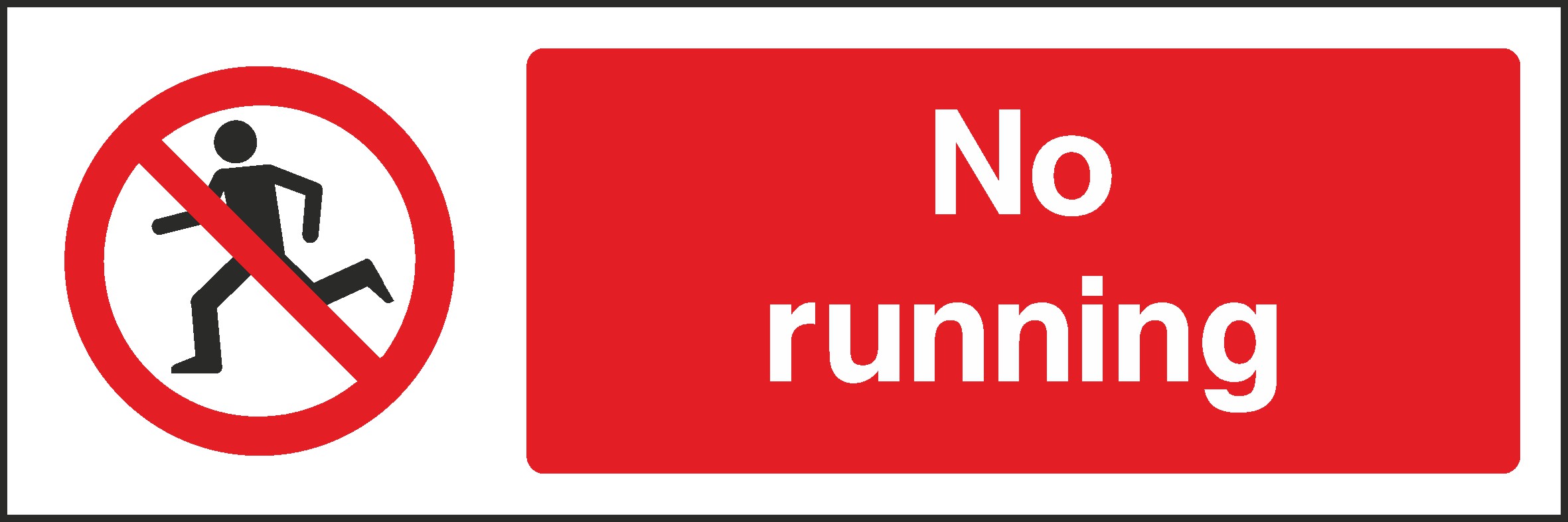 No Running Signs and Stickers