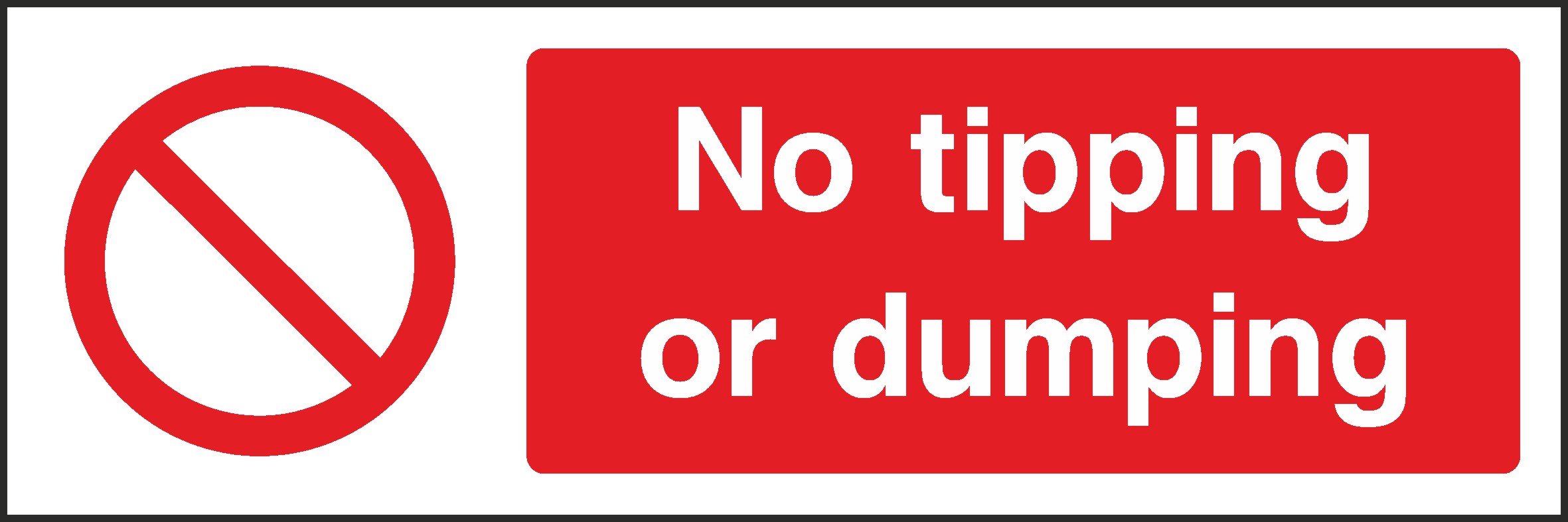 No Dumping Signs and Stickers