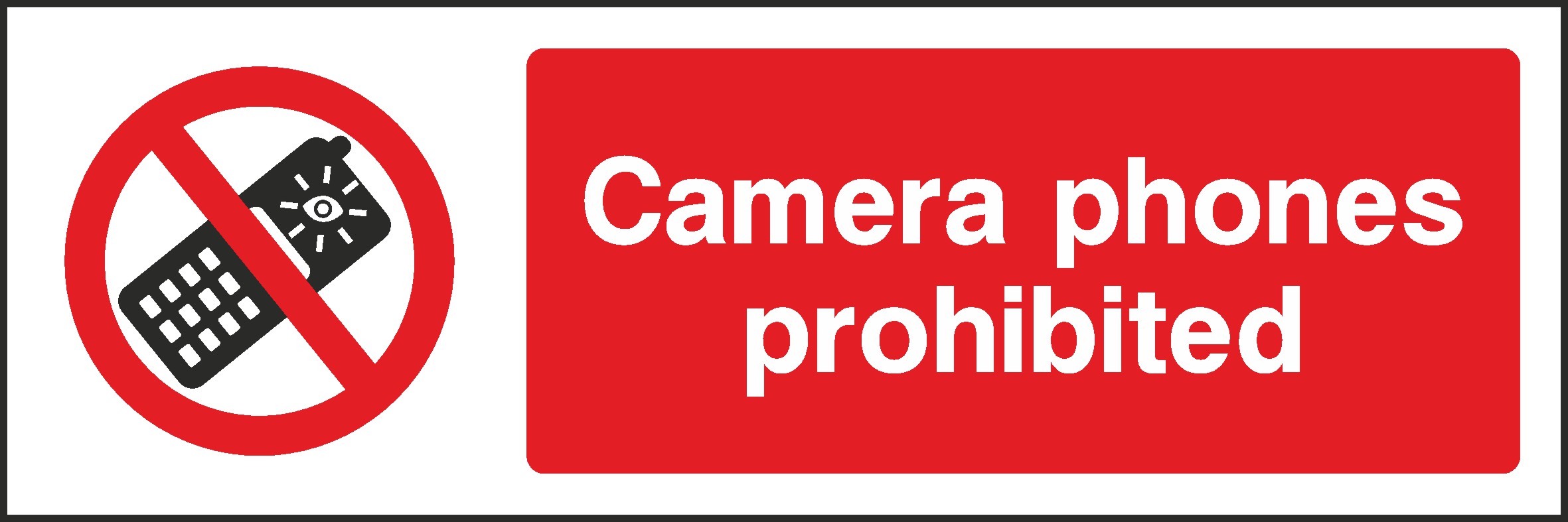 Camera Phones Signs and Stickers