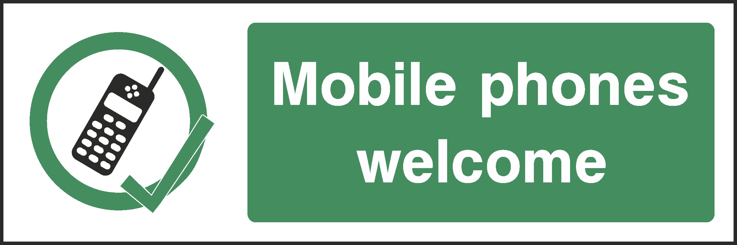 Mobile Phones Welcome Signs and Stickers