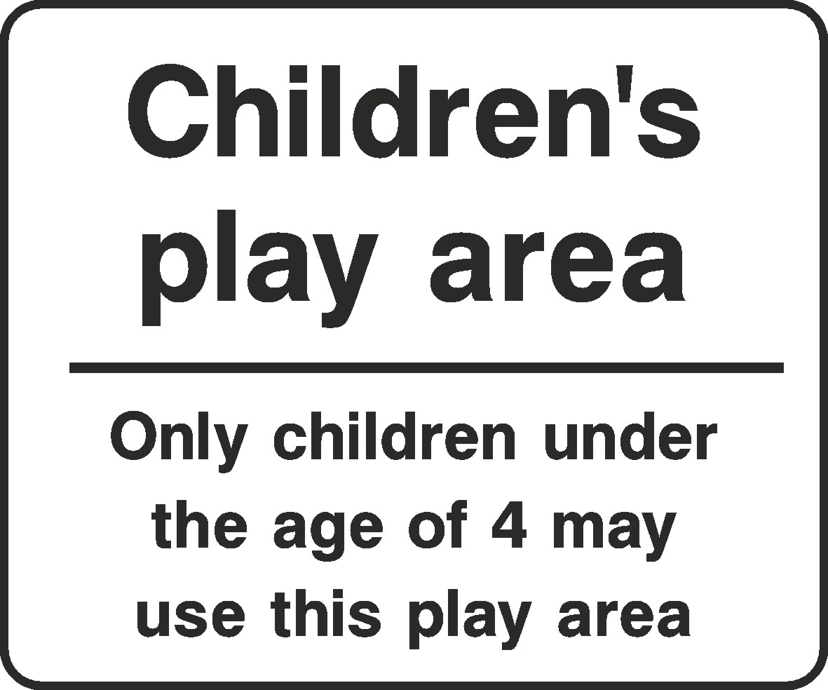 Childrens Play Area Signs and Stickers