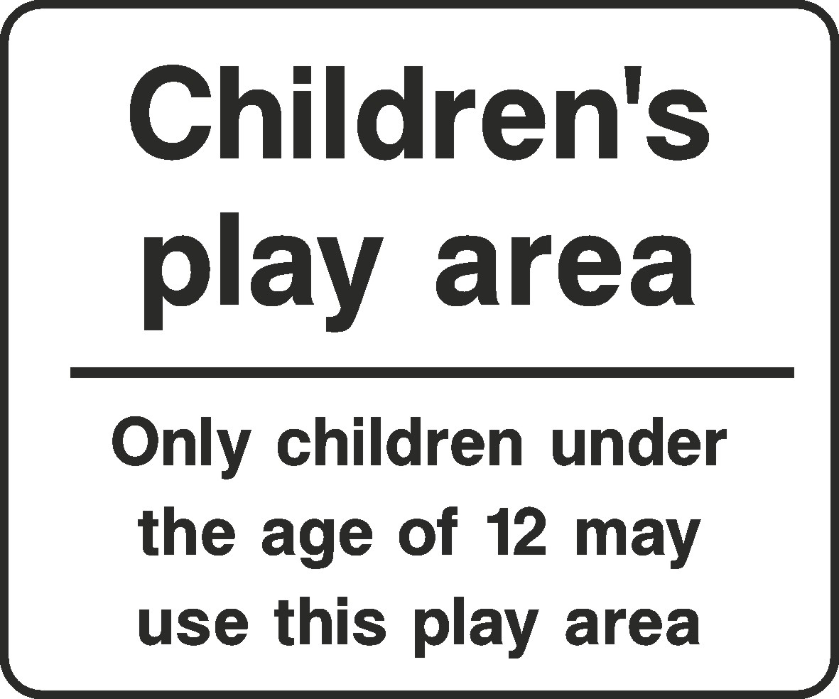 Childrens Play Area Signs and Stickers