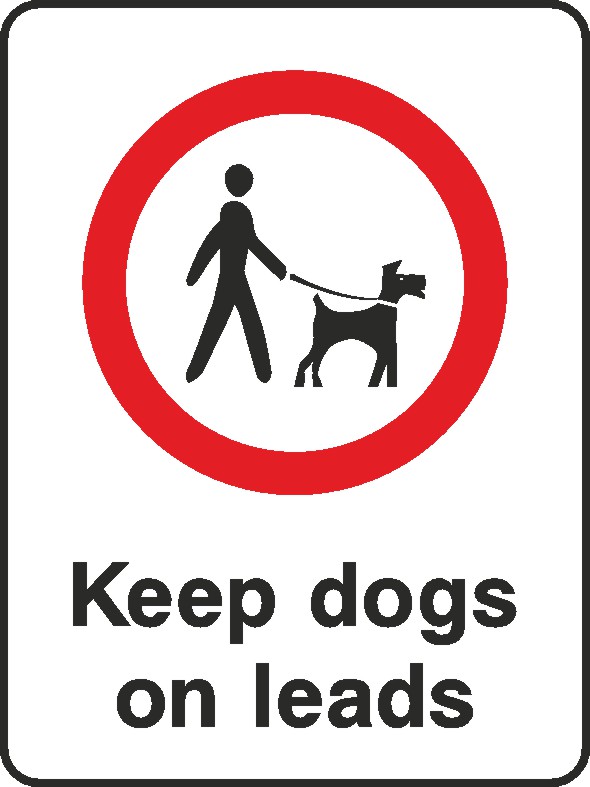 Keep Dogs On Leads Signs and Stickers