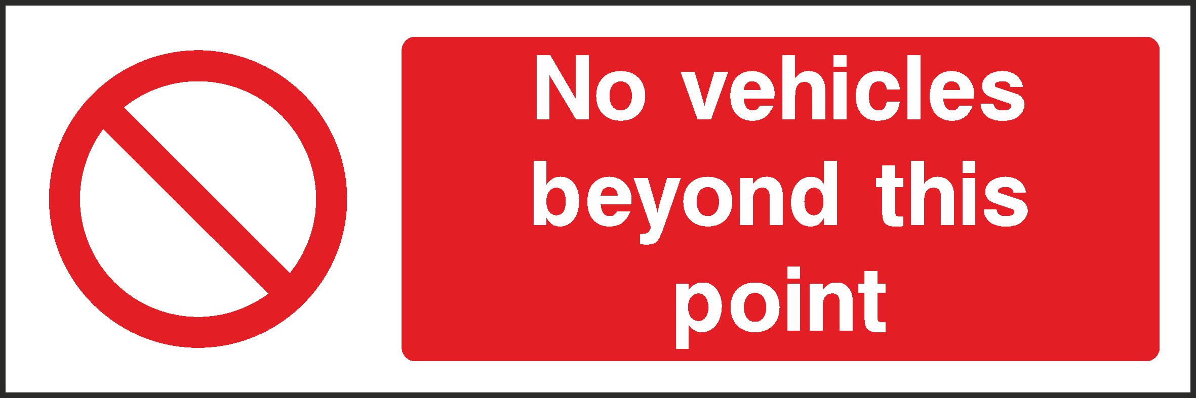 No Vehicles Signs and Stickers