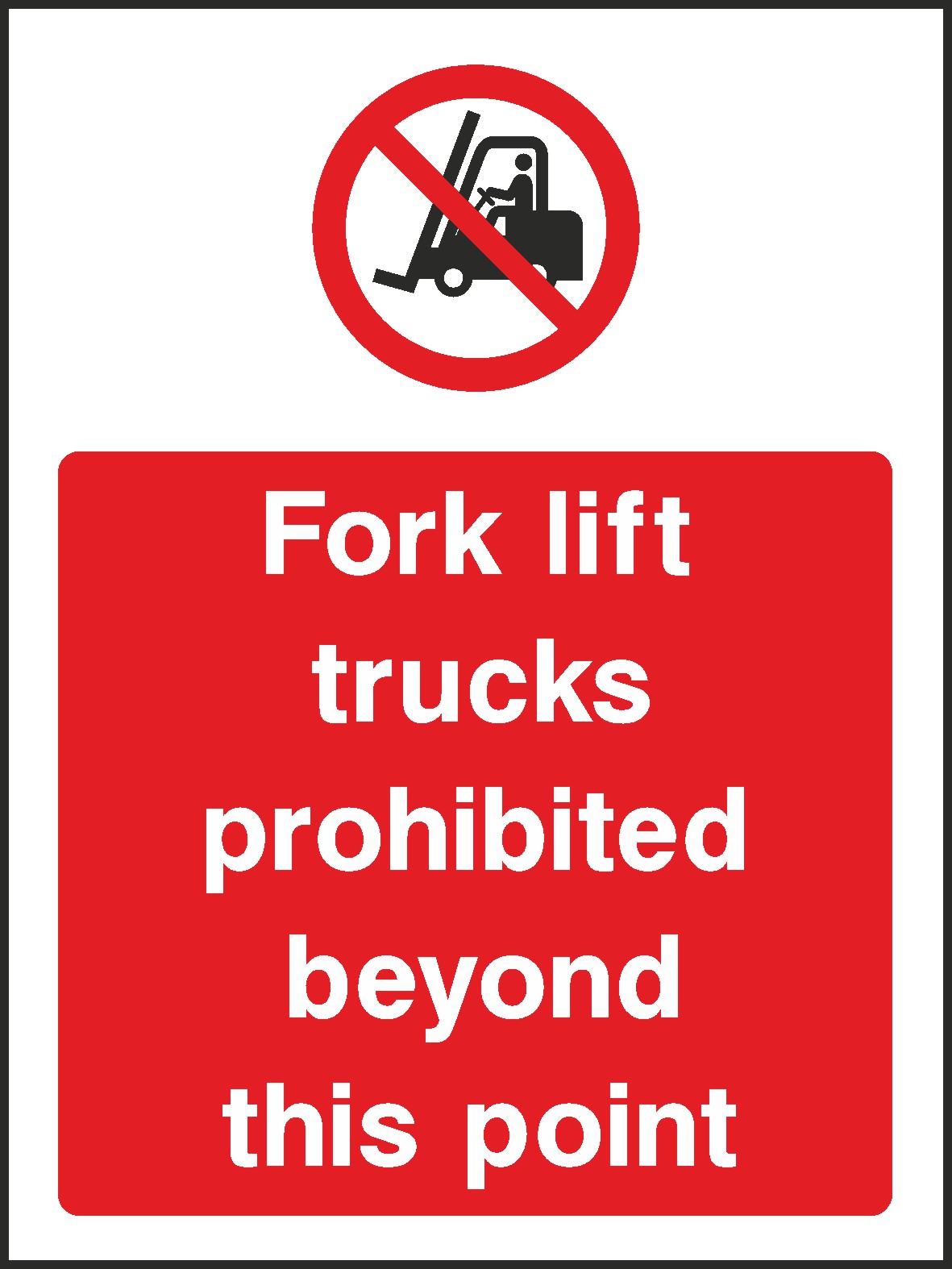 Fork Lift Trucks Signs and Stickers