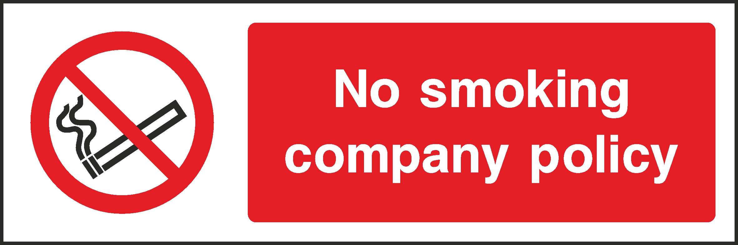 No Smoking Public Policy Signs and Stickers