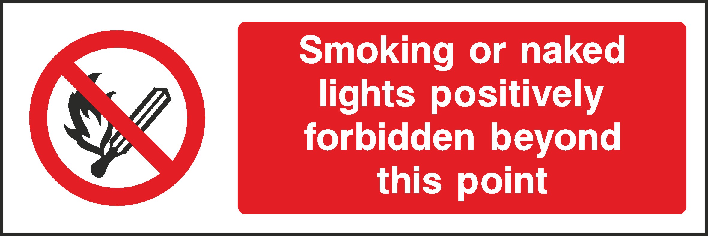 Naked Lights Forbidden Signs and Stickers