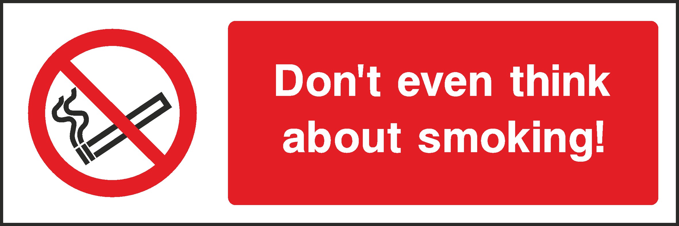 No Smoking Public Signs and Stickers
