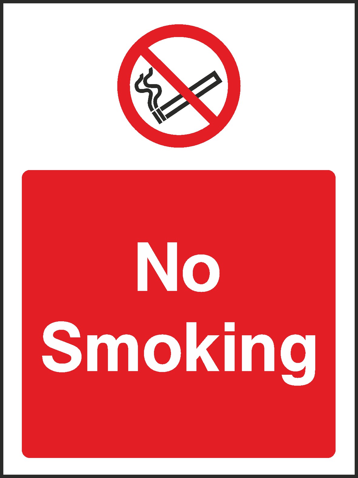 No Smoking Public Signs and Stickers