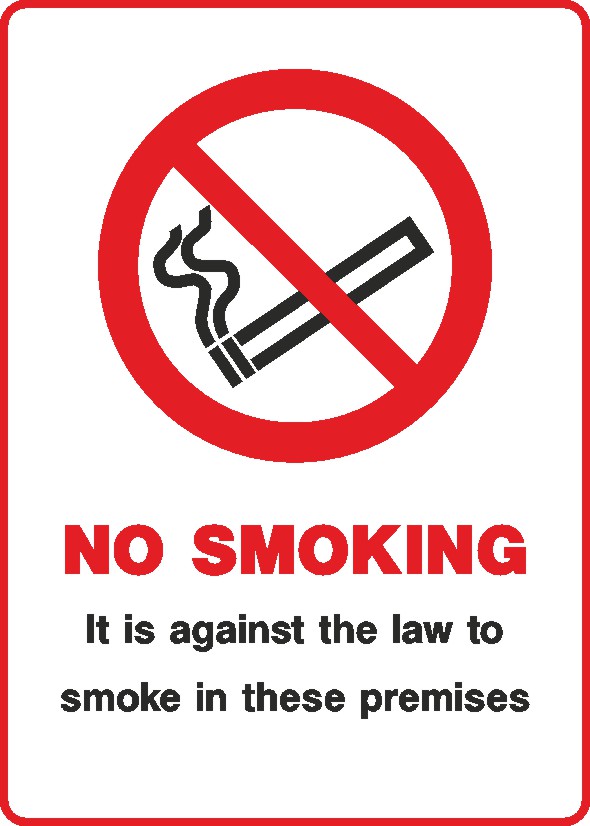 No Smoking Public Signs and Stickers