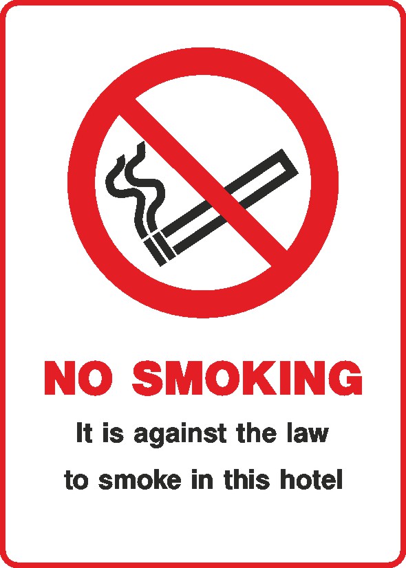 No Smoking Public Signs and Stickers