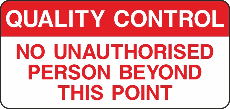 No Unauthorised Persons Signs and Stickers