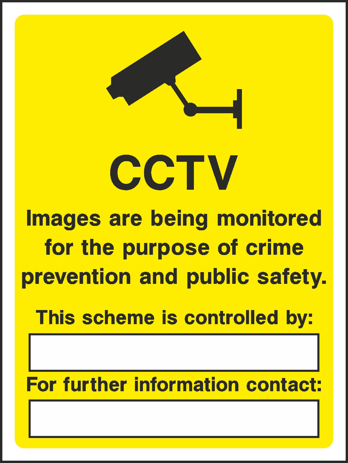 Cctv Images Are Being Recorded Signs and Stickers