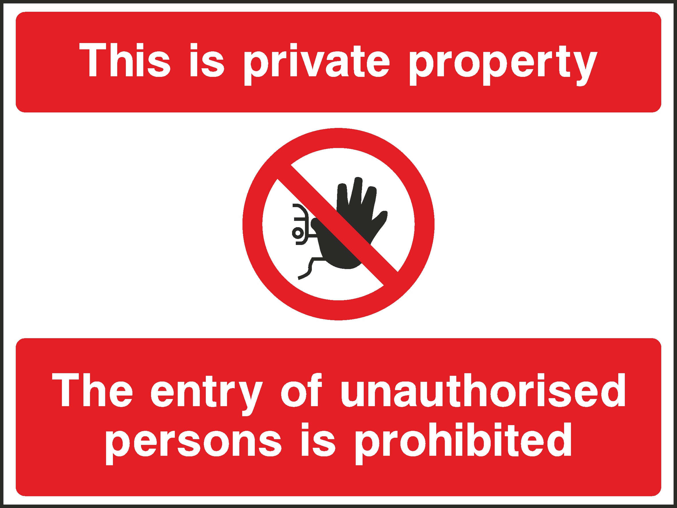 Private Property Signs and Stickers