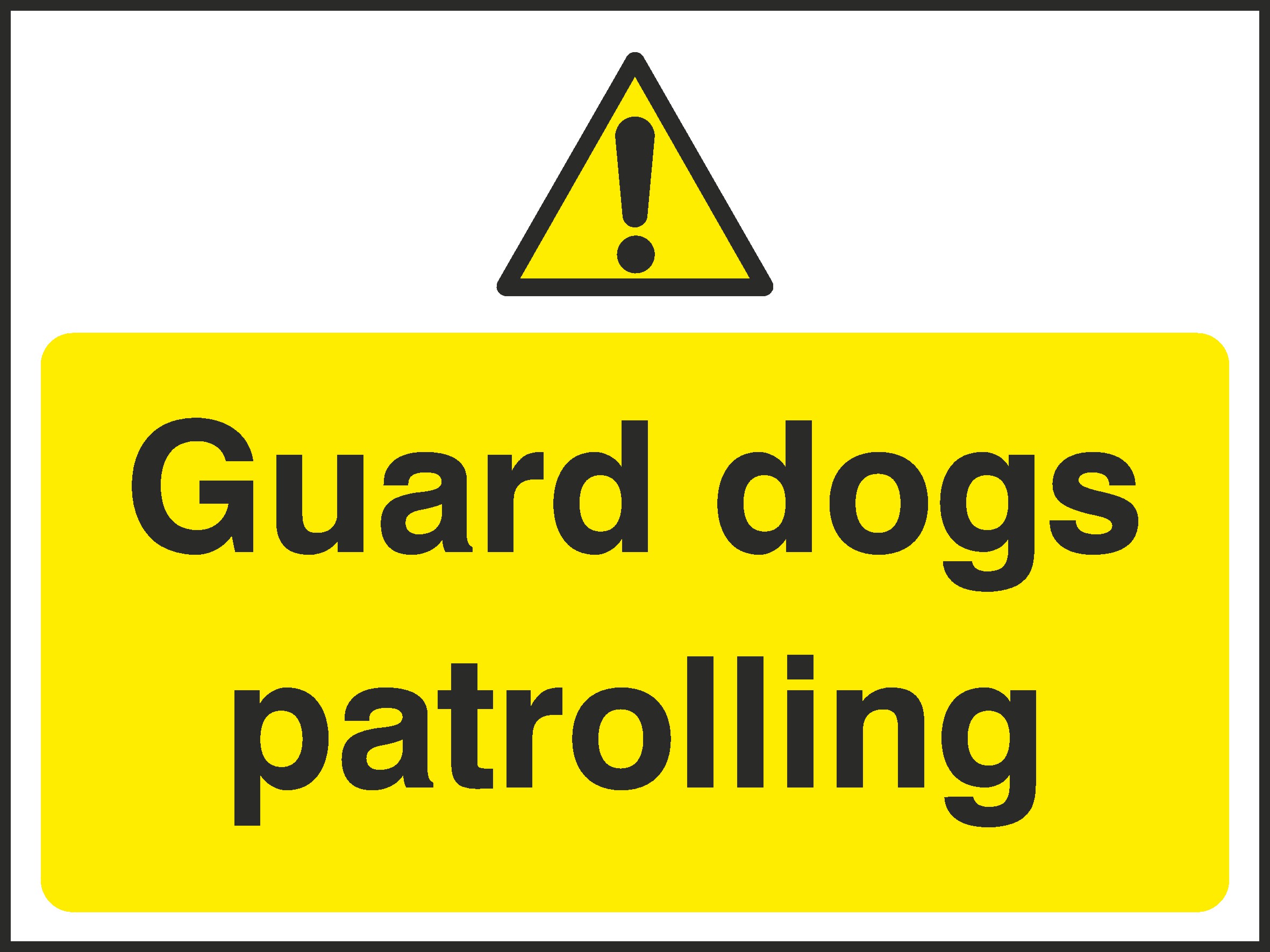 Guard Dogs Signs and Stickers