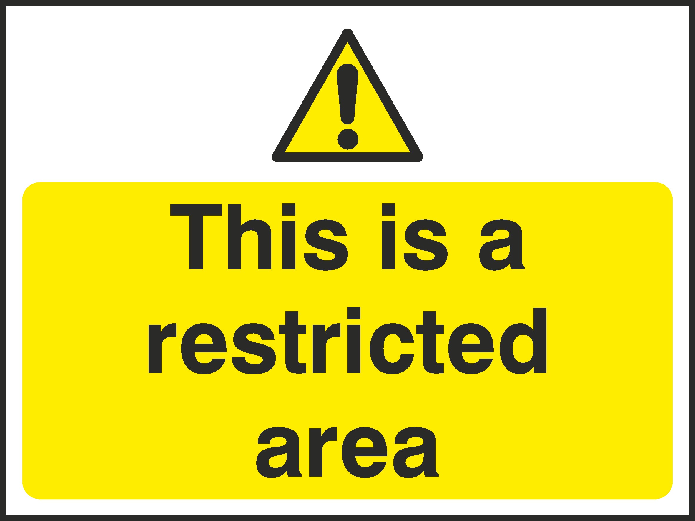 Restricted Area Signs and Stickers