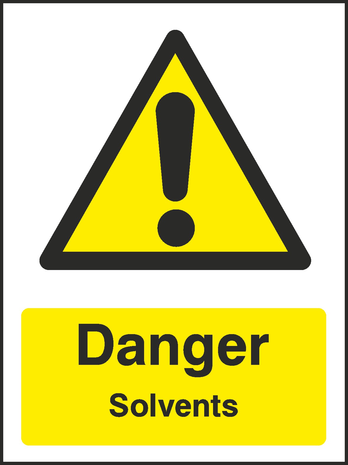 Solvents Signs and Stickers