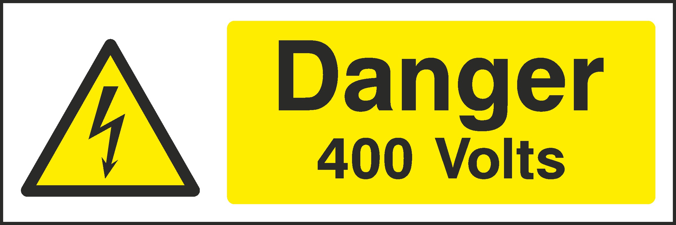 Danger 400 Volts Signs and Stickers