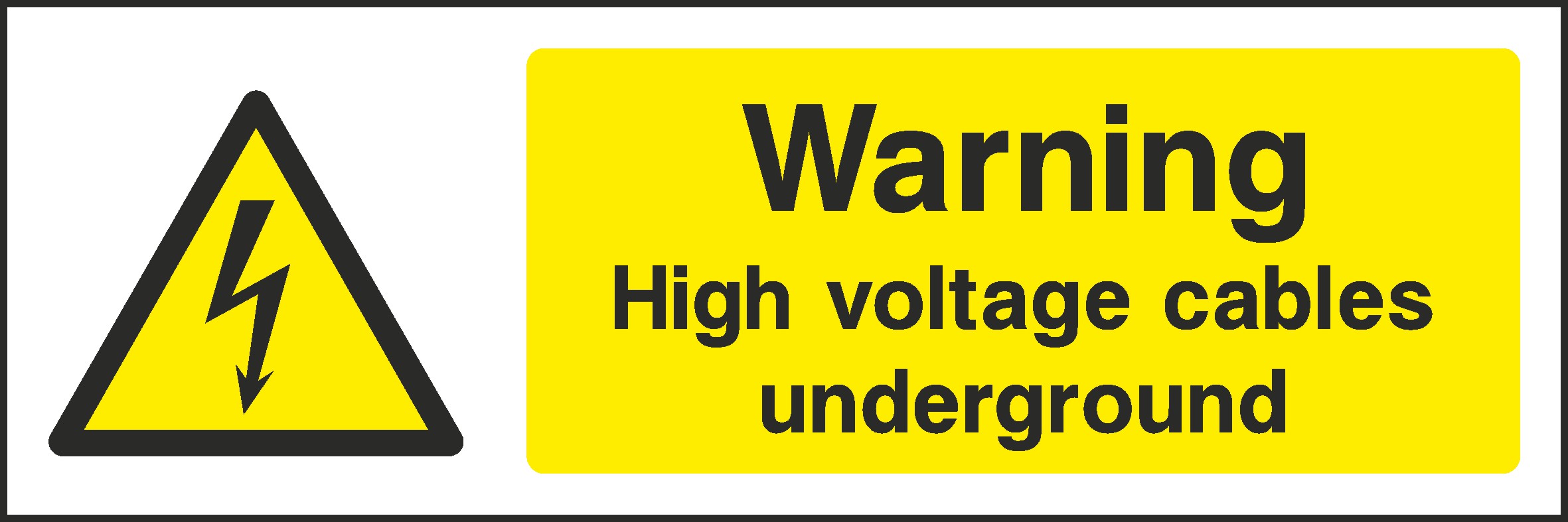 High Voltage Cables Signs and Stickers