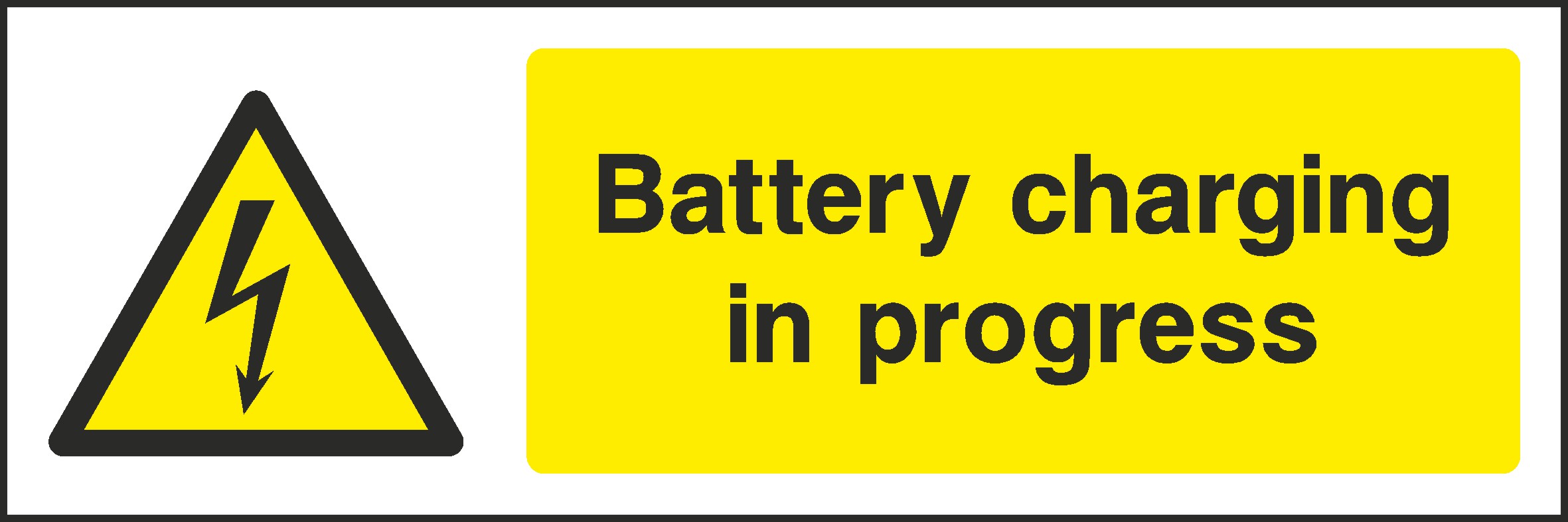 Battery Charging Signs and Stickers